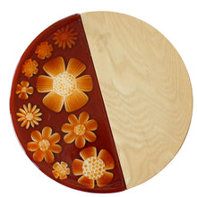Load image into Gallery viewer, Floral 70's Cheese Tray