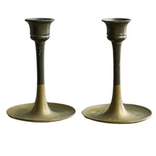 Load image into Gallery viewer, Set of 2 Vintage Mini Candle Holders
