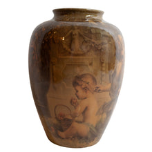 Load image into Gallery viewer, Vintage Cherub Ceramic Vase
