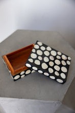 Load image into Gallery viewer, R &amp; Y Augousti Polka Dot Bone and Seashell Keepsake Box

