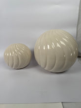 Load image into Gallery viewer, Mid-Century Modern Ceramic Swirl Sculptures – Set of 2 (Made in Vietnam)
