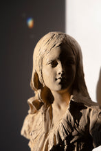 Load image into Gallery viewer, Neutral Color Young Woman Sculpture
