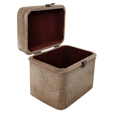 Load image into Gallery viewer, Vintage Faux Crocodile Box
