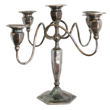 Load image into Gallery viewer, Antique Silver Candleabra
