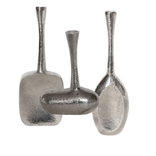 Load image into Gallery viewer, Silver Bud Vases (set of 3)
