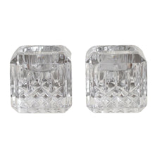 Load image into Gallery viewer, Pair of Waterford Crystal Candle Votives
