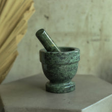 Load image into Gallery viewer, Green Marble Mortar and Pestle
