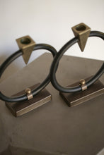 Load image into Gallery viewer, Pair of Mid Century Modern Candle Holders
