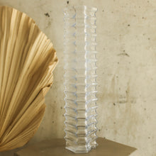 Load image into Gallery viewer, Tall Glass Zig Zag Votive
