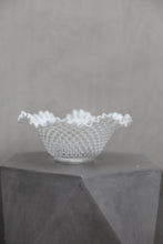 Load image into Gallery viewer, Milk Glass Wavy Bowl
