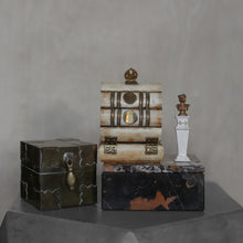 Load image into Gallery viewer, Antique Bronze and Ivory Box
