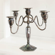 Load image into Gallery viewer, Antique Silver Candleabra
