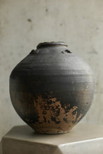 Load image into Gallery viewer, Antique Black Pottery Vase
